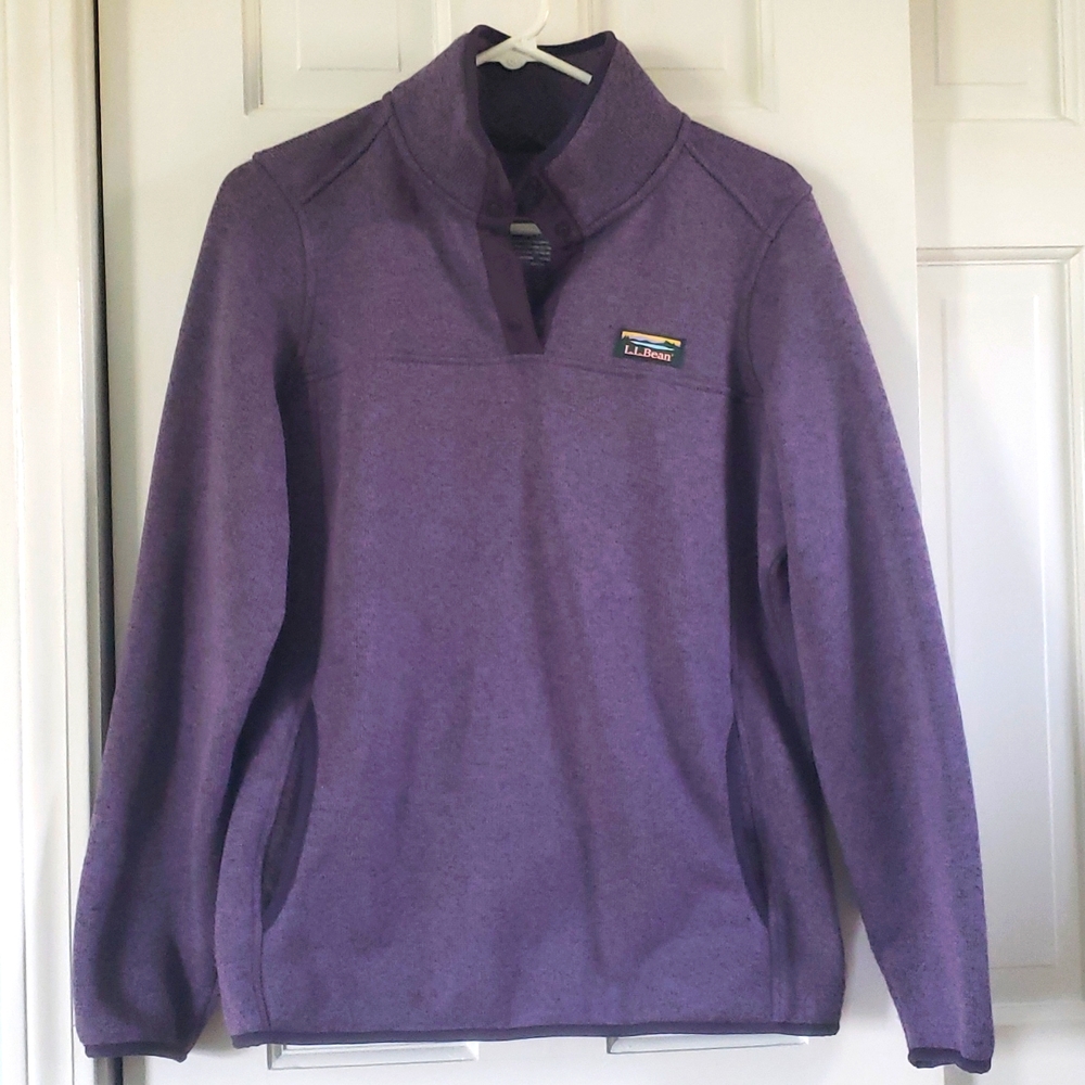 L L Bean sweater fleece pullover.
